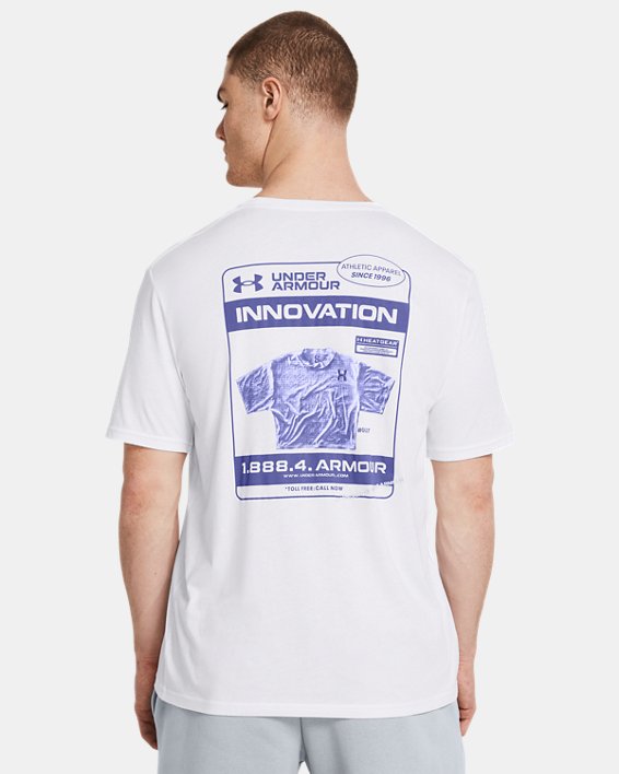 เสื้อแขนสั้น UA Innovation Advert สำหรับผู้ชาย in White image number 1
